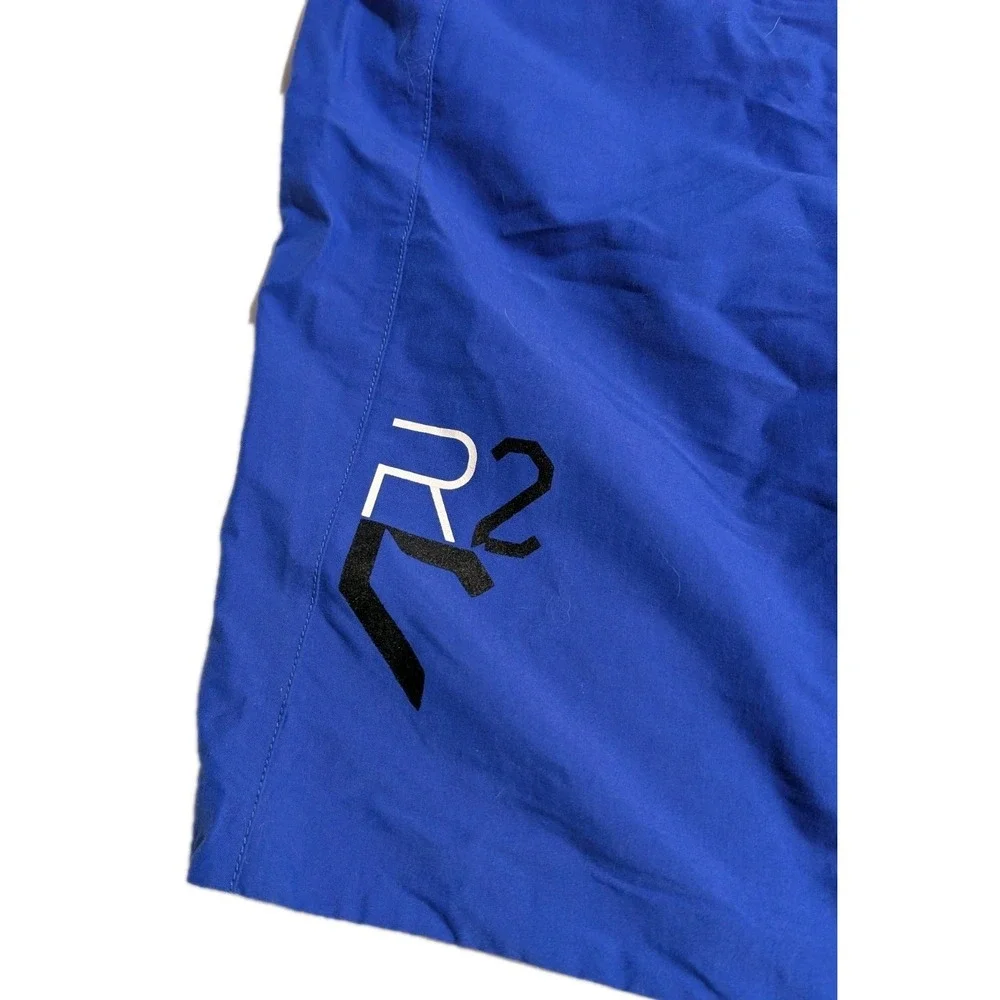 RLX Ralph Lauren Men's L Blue Performance Board Shorts Swim Trunks R2 Zip Pocket